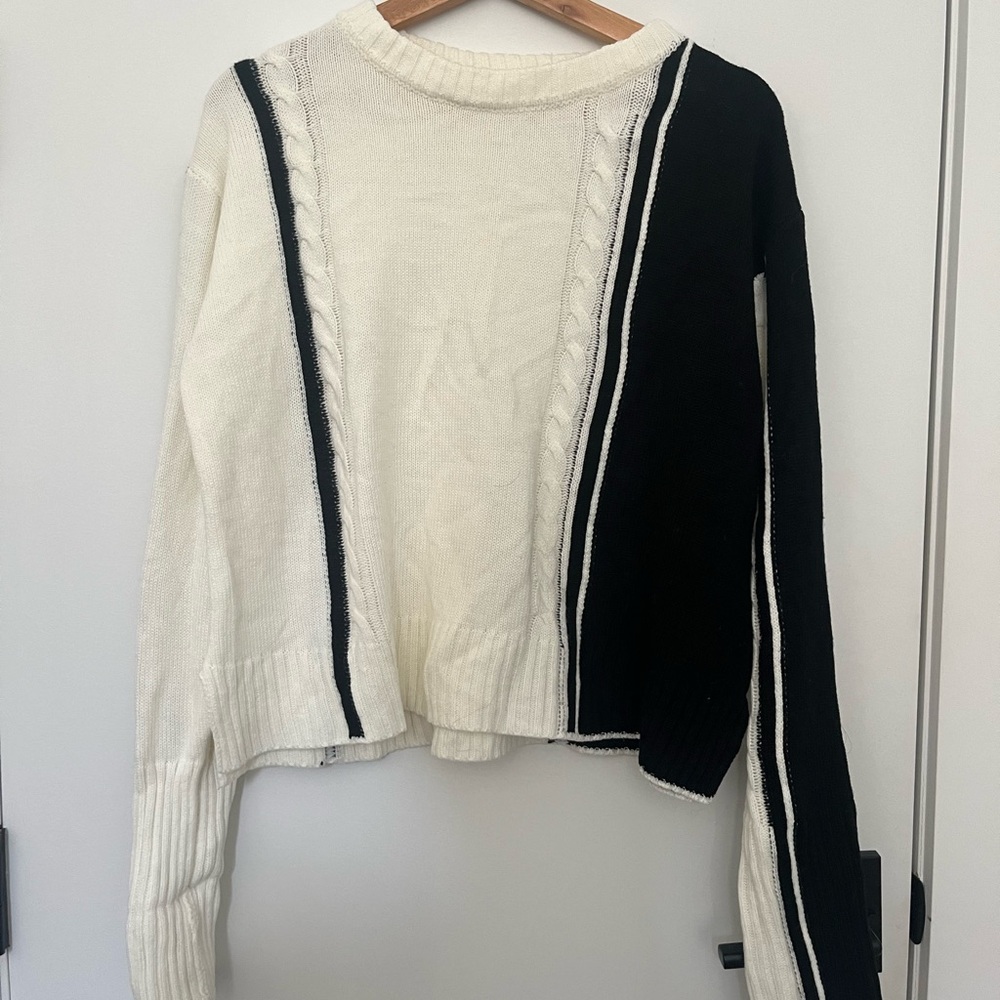 Black and White Women's Sweater